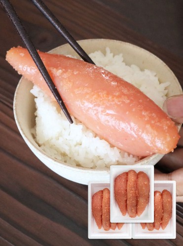 送料無料 ふとはら無着色辛子めんたい 400g×3箱 福さ屋 辛子明太子 (1箱あたり3本～4本)