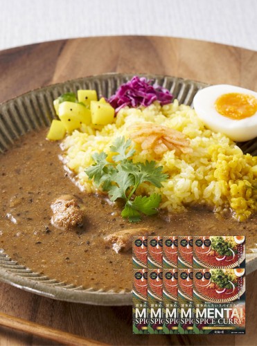 送料無料 博多めんたいスパイスカリー 10個セット 1人前 180g レトルトカレー スパイスカレー 福さ屋 辛子明太子