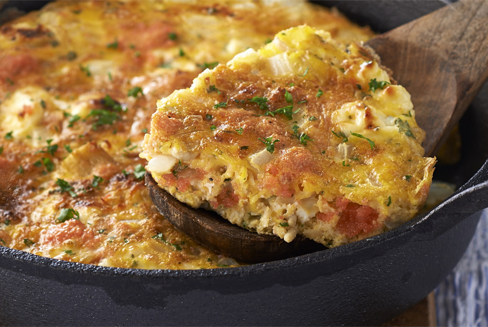 明太子スパニッシュオムレツ