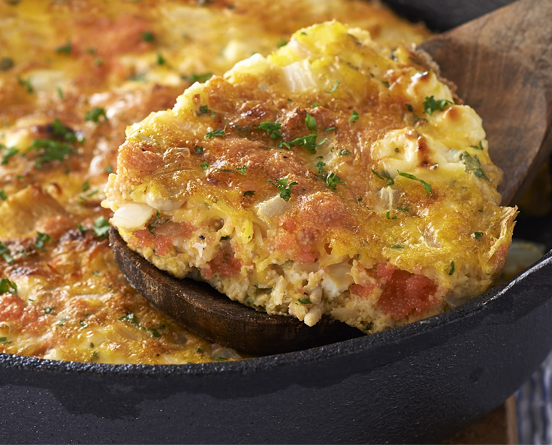 明太子スパニッシュオムレツ