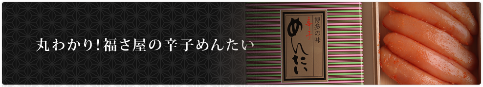 福さ屋 丸わかり!福さ屋の辛子めんたい